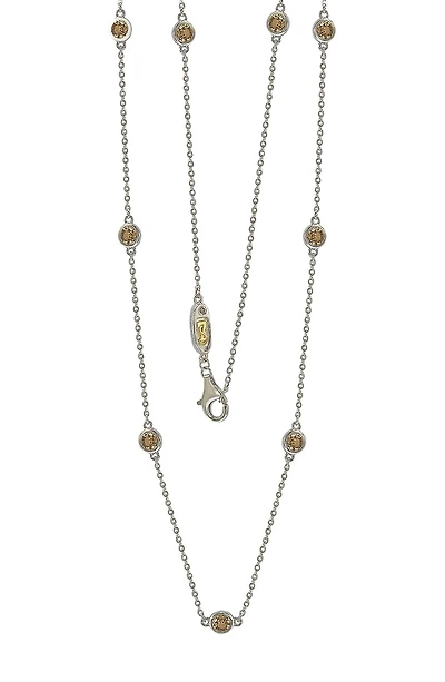 Sterling Silver Sapphire Station Necklace