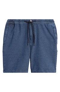 Clint Elastic Waist Stripe Stretch Cotton Shorts