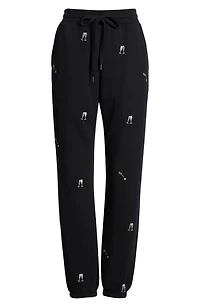 Kingston Champagne Embroidery Cotton Joggers