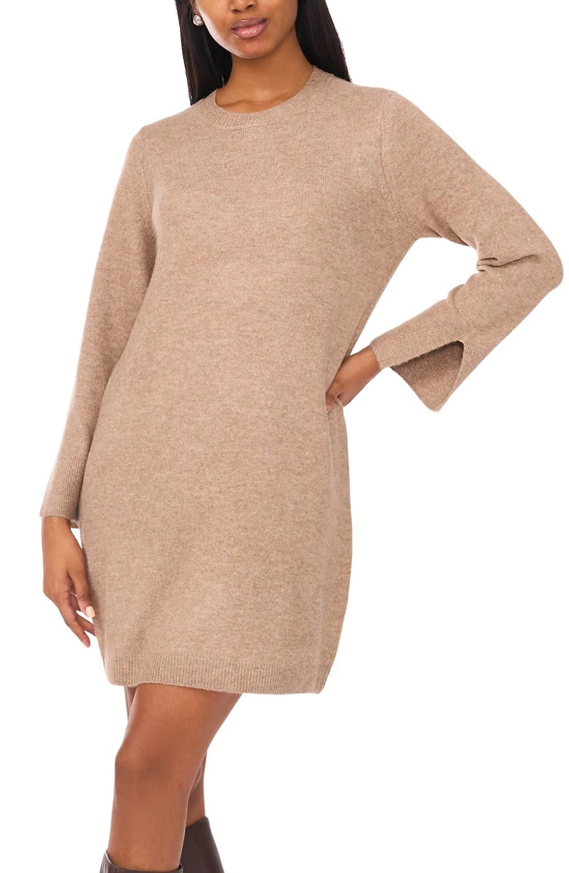 Crewneck Long Sleeve Dress