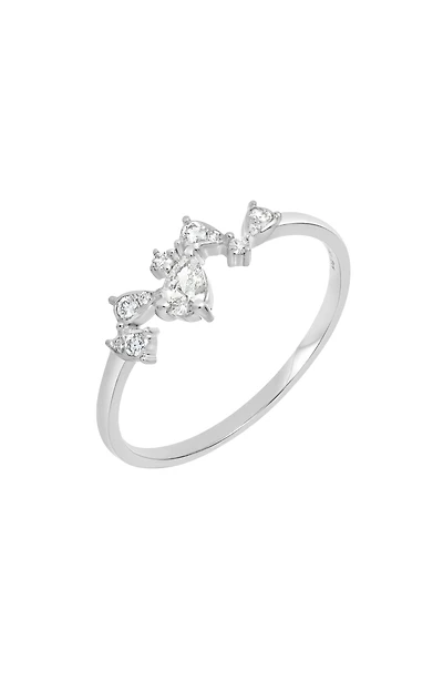 18K Gold Diamond Band Ring - 0.22 ctw