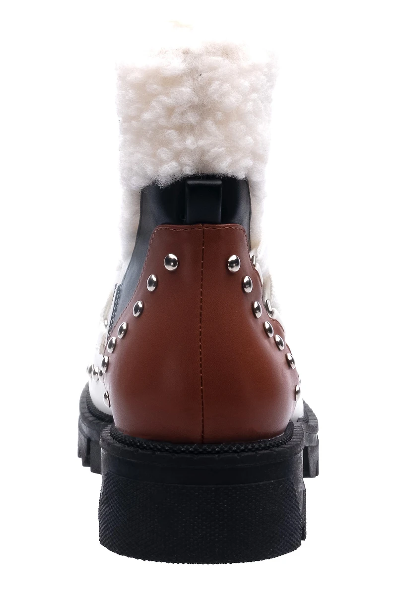 Snowball Faux Shearling Lug Sole Bootie