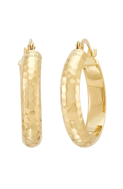 Hammered Hoop Earrings