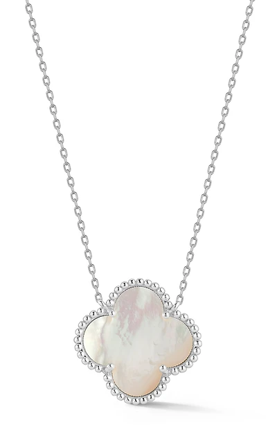 Mother-of-Pearl Clover Necklace