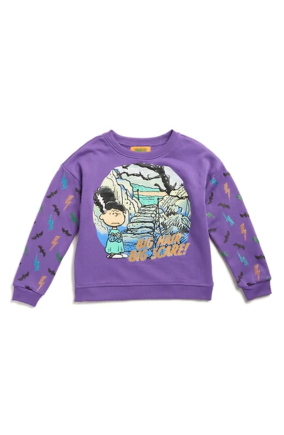 Kids' Halloween Peanuts Big Hair Scare Sweatshirt