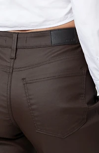 Alena Coated Wide Leg Jeans