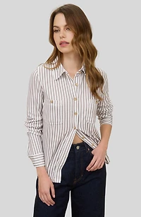 Button Front Long Sleeve Shirt