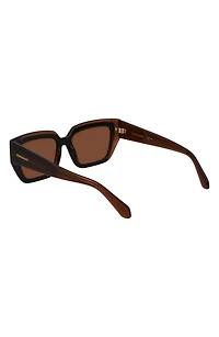 Classic Logo 55mm Square Sunglasses