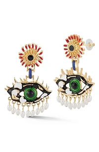 Evil Eye Drop Earrings