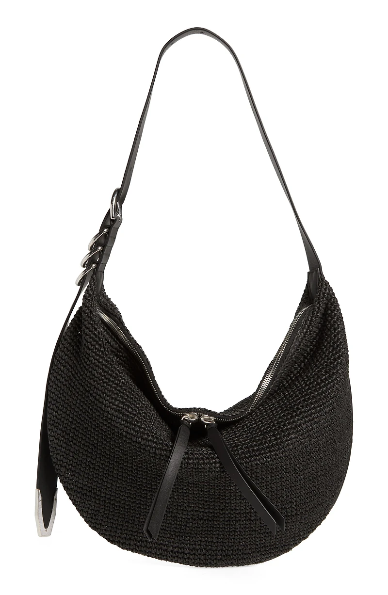 Spire Straw Hobo Bag