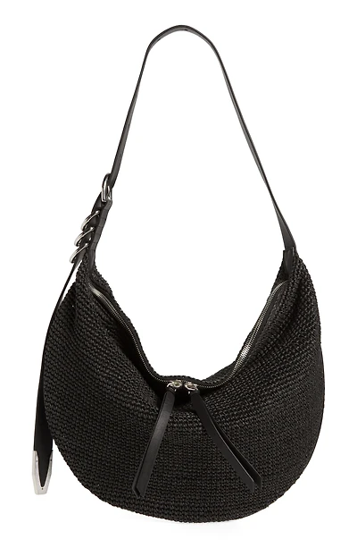 Spire Straw Hobo Bag