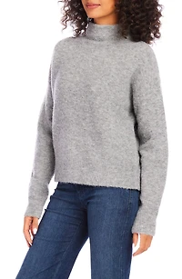 Funnel Neck Bouclé Sweater