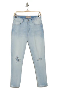Josefina Ripped Straight Leg Crop Jeans