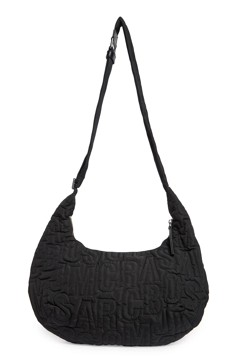 Jumbled Logo Workwear Nylon Crossbody Bag