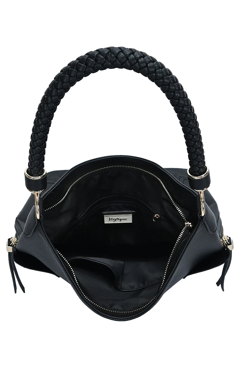 Braid Handle Hobo Bag