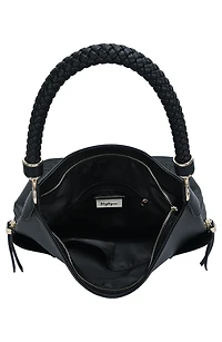 Braid Handle Hobo Bag
