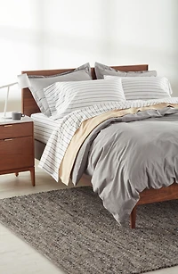 Stripe Organic Cotton Sateen Sheet Set