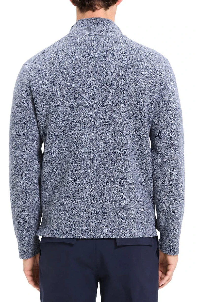 Walton Marl Cotton Zip-Up Sweater