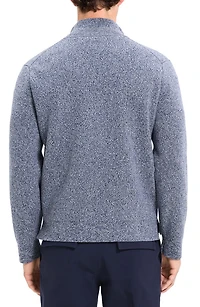 Walton Marl Cotton Zip-Up Sweater