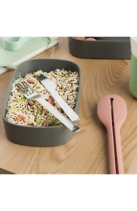 10-Piece Travel Flatware & Bamboo Utensil Set