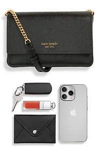morgan leather wallet on a chain
