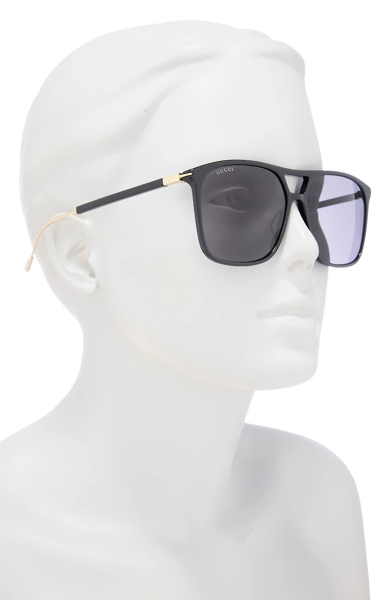 60mm Aviator Sunglasses