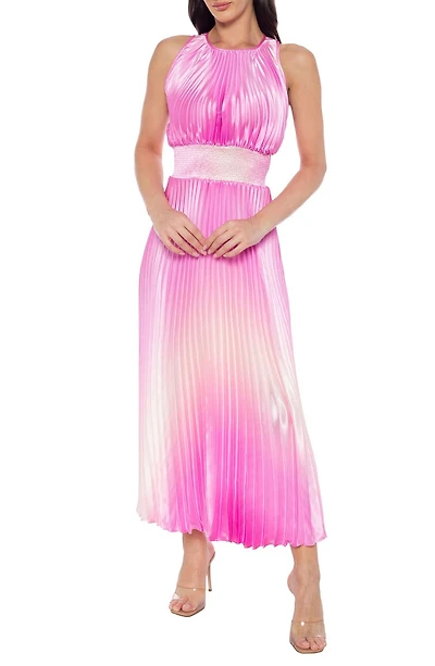 Sleeveless Pleated Maxi Dress