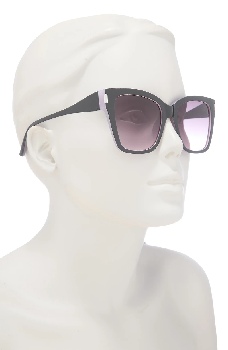 56mm Gradient Square Sunglasses