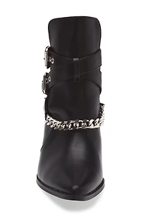 Jill Buckle Chain Trim Bootie