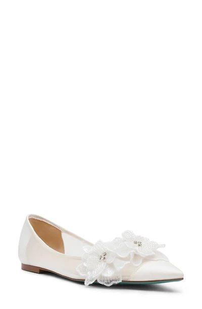 Gray Pointed Toe Flat