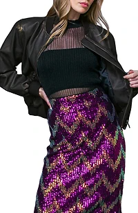 My Greatest Joy Faux Leather Bomber Jacket