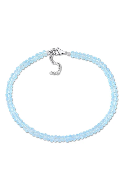 Sky Blue Topaz Beaded Bracelet