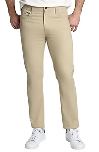 Straight Leg Stretch Twill 5-Pocket Pants