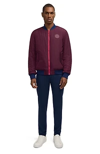 Evlon Reversible Faux Shearling Bomber Jacket