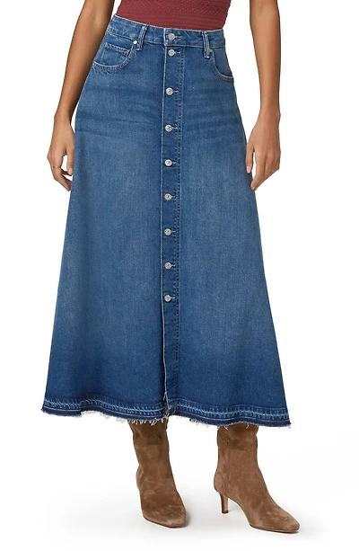 Maren Front Button Maxi Skirt