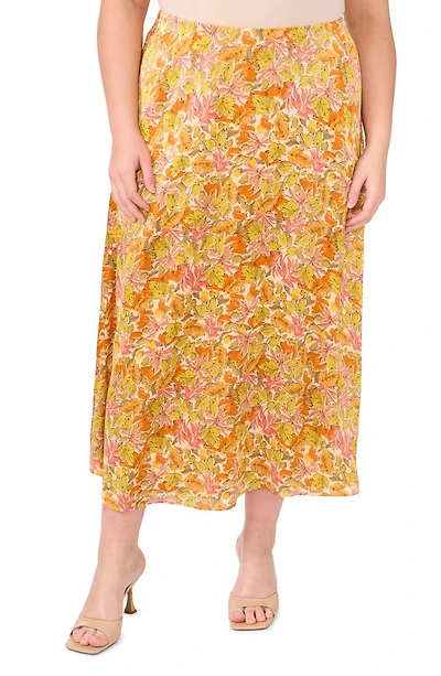 Bias Cut A-Line Maxi Skirt