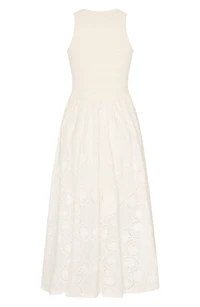 Mixed Media Midi Dress