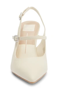 Kieran Pearl Buckle Slingback Pump