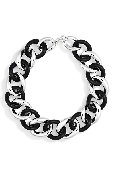 Two-Tone Chain Link Necklace