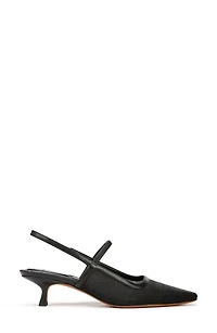 Venice Slingback Pointed Toe Kitten Heel Pump