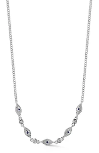 Cubic Zirconia Evil Eye Necklace