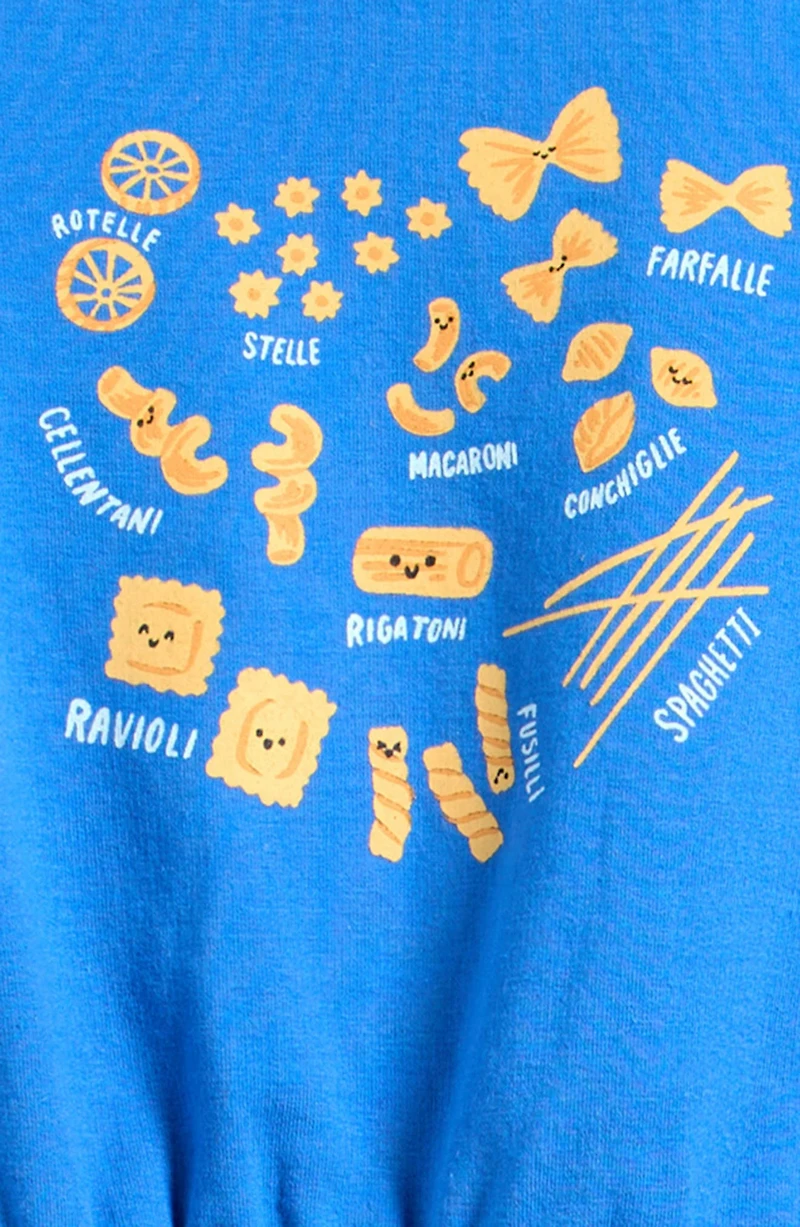 Graphic Sweatshirt & Pintuck Shorts