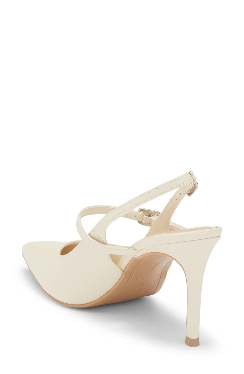 Kieran Pearl Buckle Slingback Pump