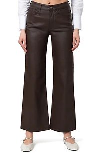 Alena Coated Wide Leg Jeans