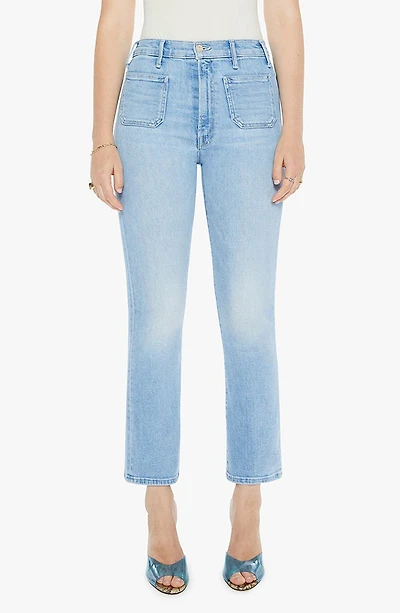 The Hustler Patch Pocket Ankle Bootcut Jeans