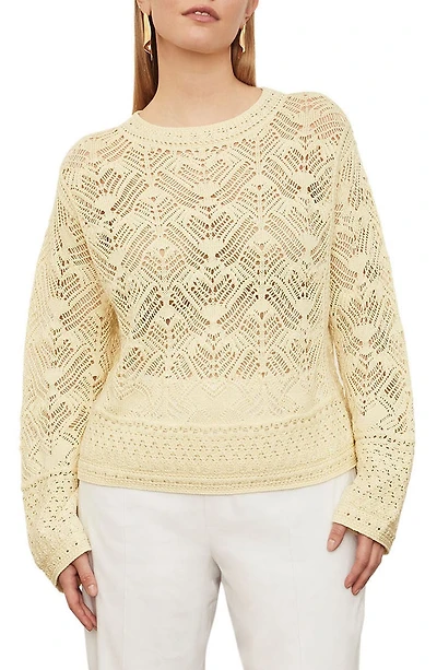 Lace Patchwork Cotton Pullover