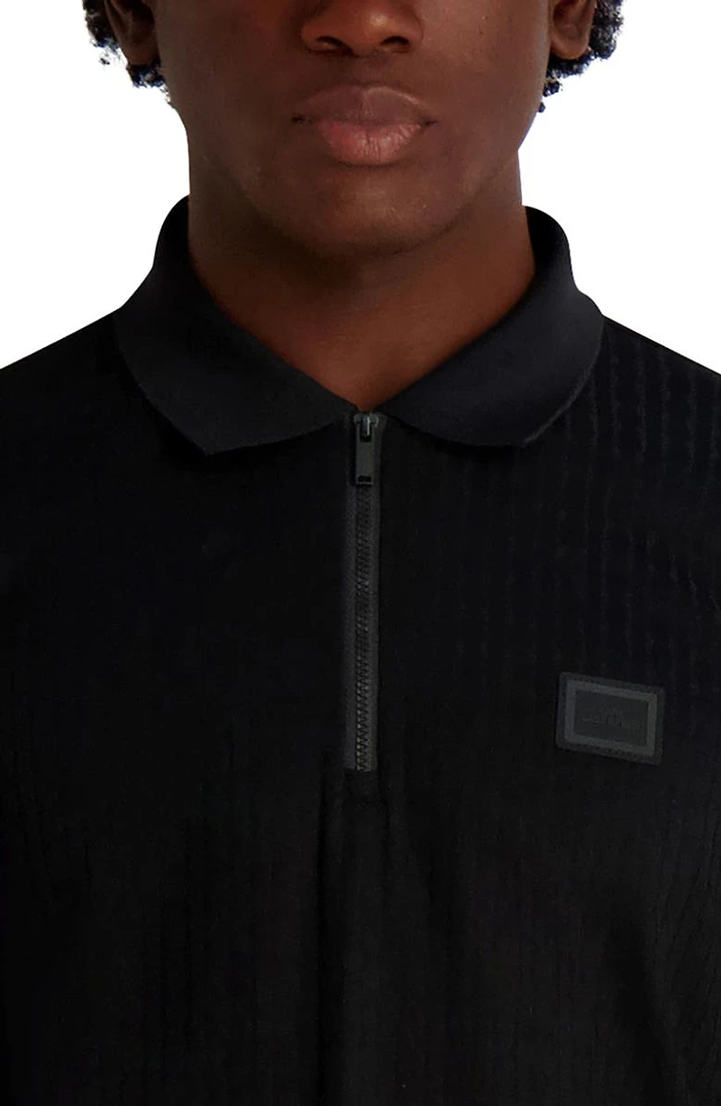 Quarter Zip Knit Polo