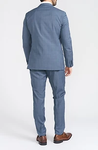 Blue Glen Plaid Wool Blend Suit