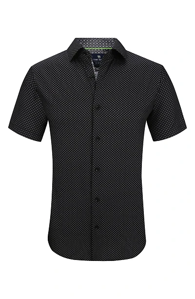 Slim Fit Performance Short Sleeve Button-Up Shirt