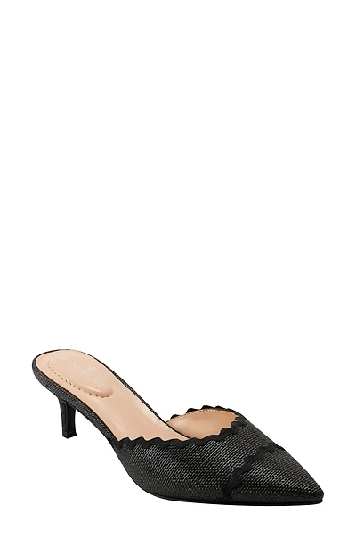 My Scalloped Kitten Heel Pump